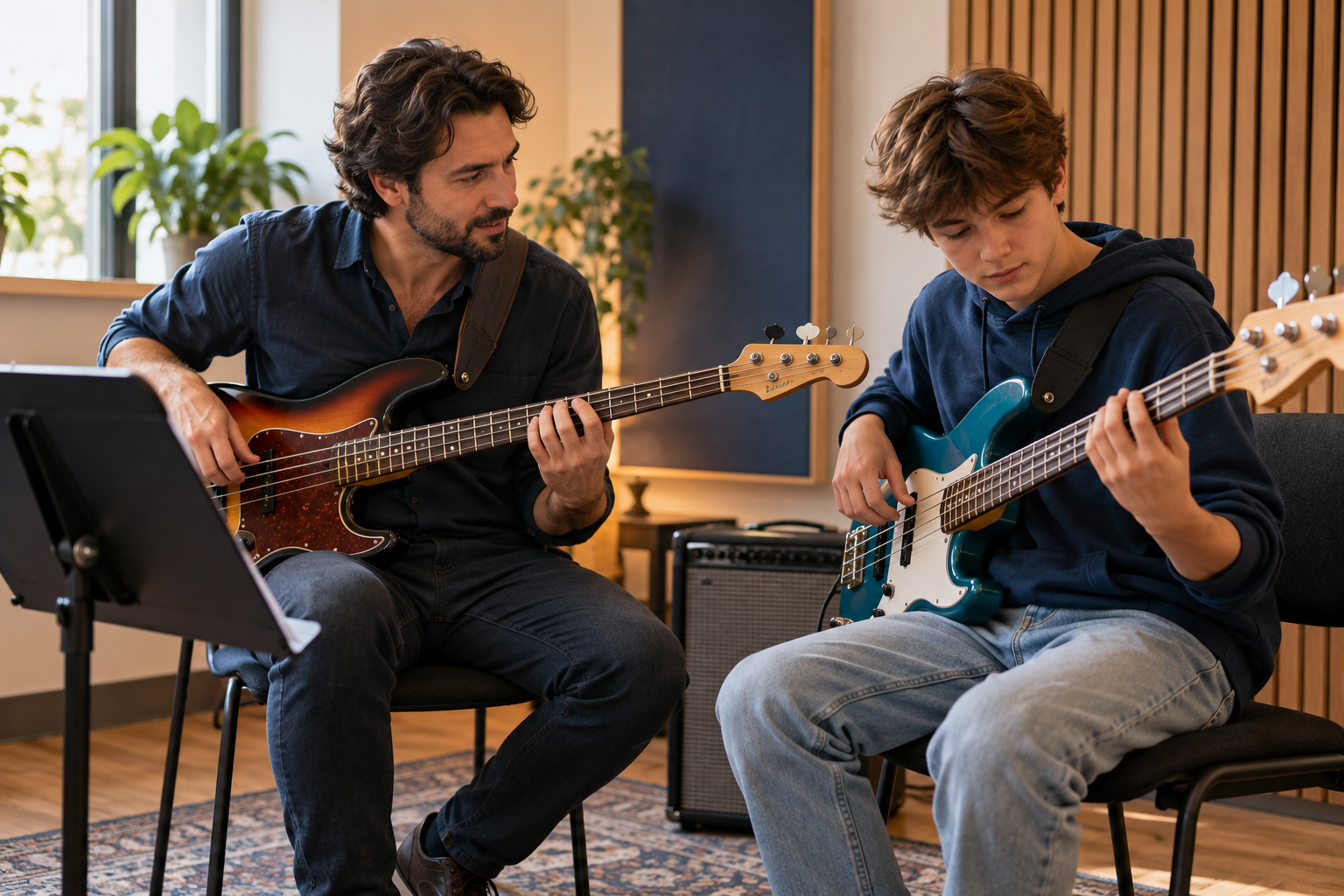 A bass lesson at PRO MUSIC+