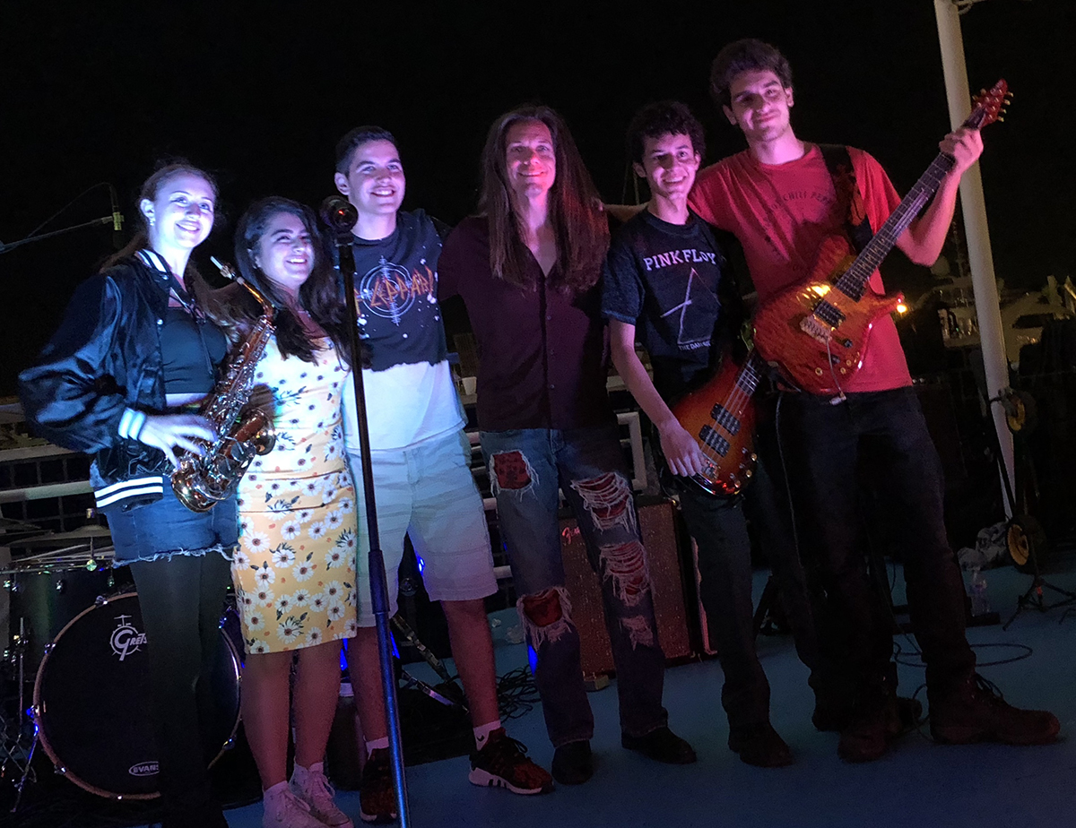 Students performing together
